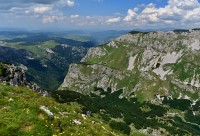 Černá Hora - Durmitor: výhled pod Prutašem (kaňon řeky Sušice)