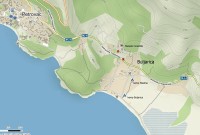 Černá Hora: Buljarica mapa