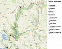 Chorvatsko: Národní park Krka - mapa míst (zdroj: mapy.cz)