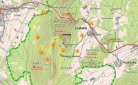 Slovensko - Veľký Manín, Manínska tiesňava - mapa (zdroj: hiking.sk)