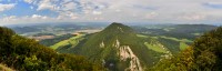Slovensko - Veľký Manín: výhled ze severní hrany Velkého Manína
