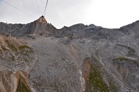 Rakousko - Dachstein: z lanovky - horní stanice, stezka č. 615