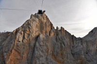 Rakousko - Dachstein: z lanovky - horní stanice na Hunerkögelu
