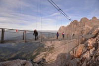 Rakousko - Dachstein: visutá lávka Hängebrücke