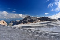 Rakousko - Dachstein: Hallštatský ledovec pod Hoher Dachstein