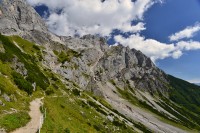 Rakousko - Dachstein: cestou k chatě Dachstein Südwandhütte