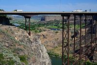 USA Severozápad: Idaho - Twin Falls, most Perrine Memorial Bridge