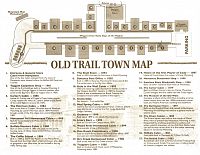 USA Severozápad: Cody - Old Trail Town, mapa (zdroj: Old Trail Town)