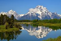 USA Severozápad: Národní park Grand Teton, vyhlídka Oxbow Bend Overlook