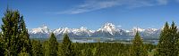 USA Severozápad: Národní park Grand Teton, vyhlídka ze Signal Mountain