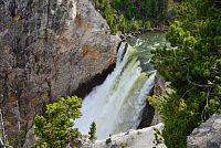 USA Severozápad: Národní park Yellowstone, Lower Yellowstone Falls