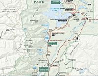 USA Severozápad: Národní park Grand Teton - mapa parku - detail (zdroj: Grand Teton National Park)