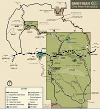USA - Severozápad: Státní park Custer - mapa (zdroj: Custer State Park)