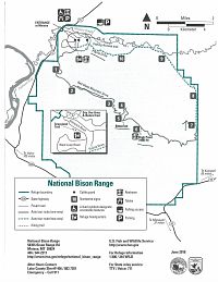USA - Severozápad: National Bison Range - mapa (zdroj: National Bison Range)