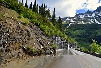 USA - Severozápad: Národní park Glacier - silnice Going to the Sun Road
