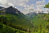 USA - Severozápad: Národní park Glacier - výhledy ze silnice Going to the Sun Road