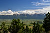 USA - Severozápad: National Bison Range - výhled od Red Sleep Mountain