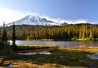 USA - Severozápad: Národní park Mount Rainier - jezero Reflection Lake