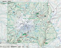 USA - Severozápad: Národní park Mount Rainier - mapa parku (zdroj: Mount Rainier National Park)