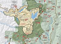 USA - Severozápad: Mount St. Helens - mapa monumentu (zdroj: Mount St. Helens National Monument)