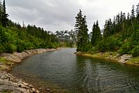 USA - Severozápad: Národní park North Cascades, Bagley Lake v oblasti Mt. Baker