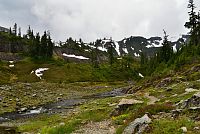 USA - Severozápad: Národní park North Cascades, Chain Lakes Trail v oblasti Mt. Baker