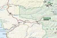 USA - Severozápad: Národní park Olympic - mapa Hoh Rain Forest (zdroj: Olympic National Park)