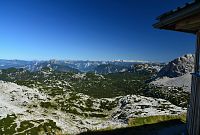 Rakousko – Dachstein: výhled od Simonyhütte severním směrem