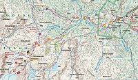 Rakousko – Dachstein: mapa trasy Gjaid - Simonyhütte (zdroj: Kompass mapy)