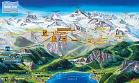 Rakousko – Dachstein: mapka oblasti Krippenstein