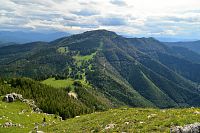 Gutensteinské Alpy: Hochstaff - výhled z vrcholu na Reisalpe