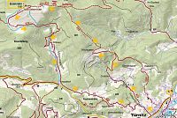 Türnitzké Alpy - mapa trasy na Eisenstein (zdroj: mapy Kompass)