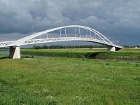 Jižní Morava: Mikulčice - most přes řeku Moravu