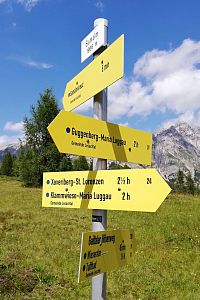 Rakousko: rozcestník Samalm