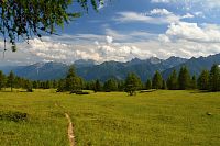 Rakousko: Samalm - vrchol, výhled na Karnské Alpy