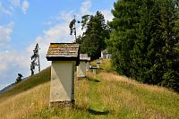 Rakousko: údolí Lesachtal, Sankt Jakob im Lesachtal, kalvárie