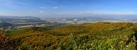 Slovensko - Vtáčnik: Žarnov - výhled z vrcholu, panorama