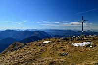 Rakousko - Ybbstallské Alpy: Ötscher - vrcholový kříž
