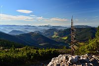 Rakousko - Ybbstallské Alpy: skulptura po cestě na Ötscher
