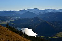 Rakousko - Ybbstallské Alpy: Gemeindealpe - výhled na Erlaufsee