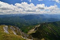 Rakousko - Ybbstallské Alpy: Dürrenstein, výhled na Hochschwab