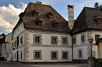 Rakousko - Lunz am See, renezanční dům Amonhaus