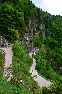 Rakousko - Ybbstallské Alpy: cesta k Obersee u vodopádu Ludwigfall