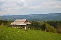 Slovensko - pohoří Poľana, útulňa Javorinka
