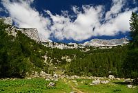 Slovinsko - Julské Alpy: stezka Krma - Kredarica, Polje