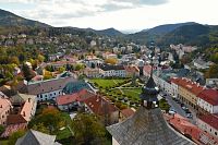 Slovensko - Kremnica, výhled z hradní věže
