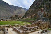 Peru - Ollantaytambo, hlavní archeologická lokalita