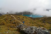 Peru - pohoří Huaytapallana, stezka k ledovci Huaytapallana