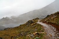 Peru - pohoří Huaytapallana, stezka od ledovce Huaytapallana zpět