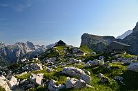 Slovinsko - Julské Alpy: chata Zasavska koča na Prehodavcih